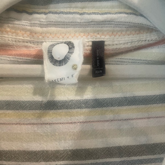 Anthropologie oversized striped tunic, neutral colors, soft, lightweight - Picture 2 of 4